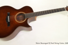 Mario Beauregard SJ Steel String Guitar, 2008   Full Front View