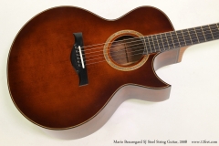 Mario Beauregard SJ Steel String Guitar, 2008   Top View