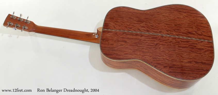 Ron Belanger Bubinga Dreadnought 2004 full rear view