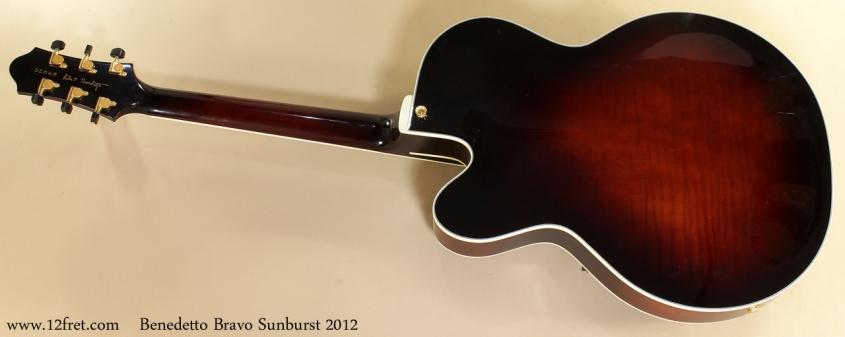 Benedetto Bravo Sunburst 2012 full rear view