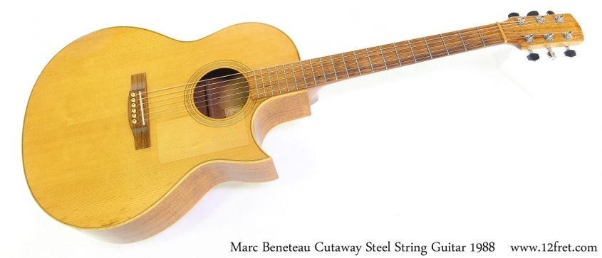 Marc Beneteau Cutaway Steel String Guitar 1988 Full Front View