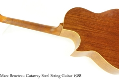 Marc Beneteau Cutaway Steel String Guitar 1988 Full Rea View