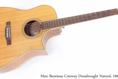 Marc Beneteau Cutaway Dreadnought Natural, 1993 Full Front View