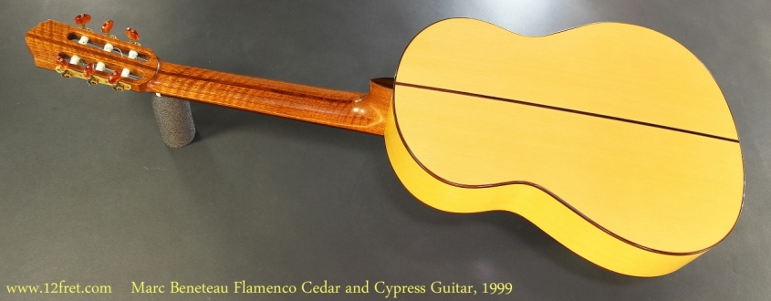 Marc Beneteau Flamenco Cedar and Cypress Guitar, 1999 Full Rear View
