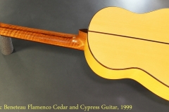 Marc Beneteau Flamenco Cedar and Cypress Guitar, 1999 Full Rear View