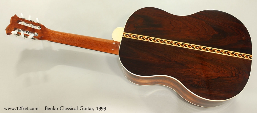 Benko Classical Guitar, 1999 Full Rear View