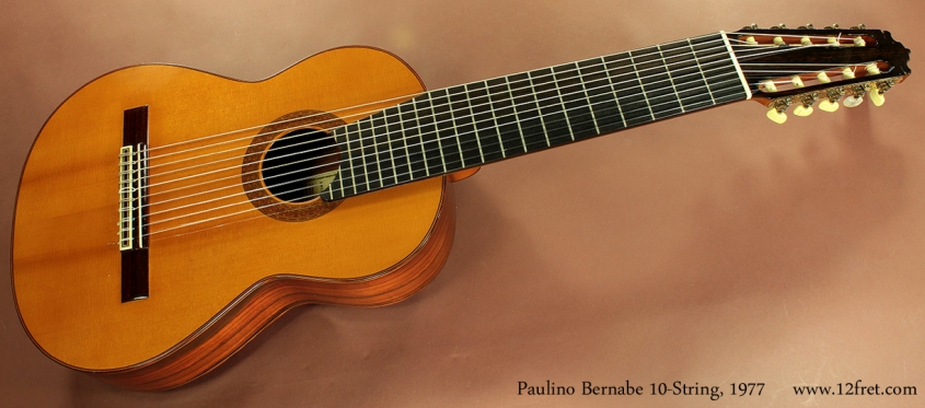 Paulino Bernabe 10-String Classical 1977 full front view