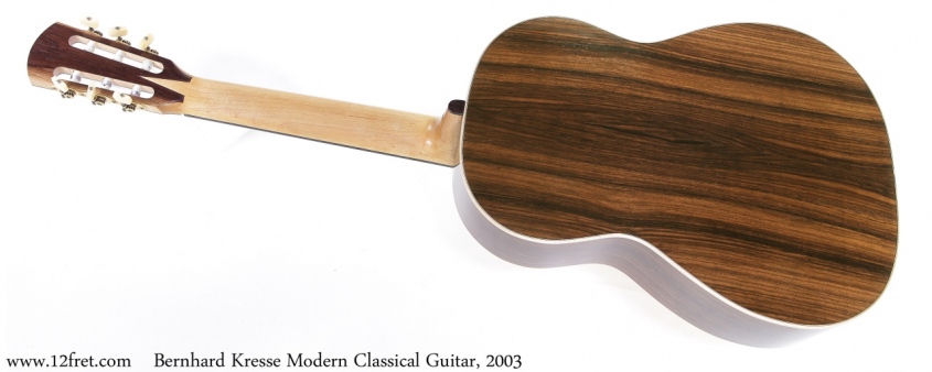 Bernhard Kresse Modern Classical Guitar, 2003 Full Rear View