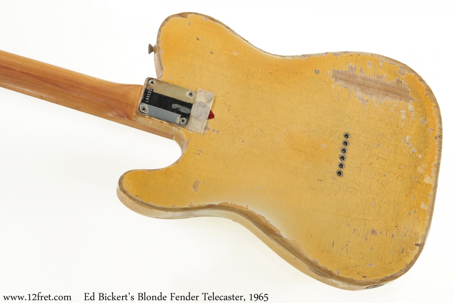 Ed Bickert's Blonde Fender Telecaster, 1965 Back View