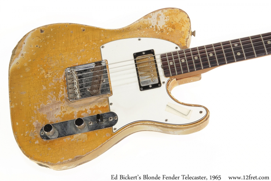 Ed Bickert's Blonde Fender Telecaster, 1965 Top View Ashtray Removed