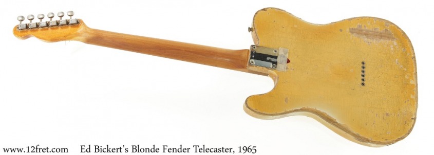 Ed Bickert's Blonde Fender Telecaster, 1965 Full Rear View