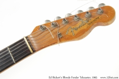 Ed Bickert's Blonde Fender Telecaster, 1965 Head Front View