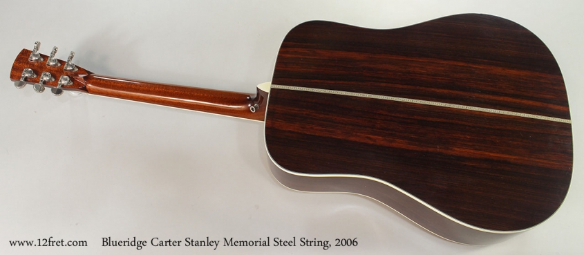 Blueridge Carter Stanley Memorial Steel String, 2006 Full Rear View