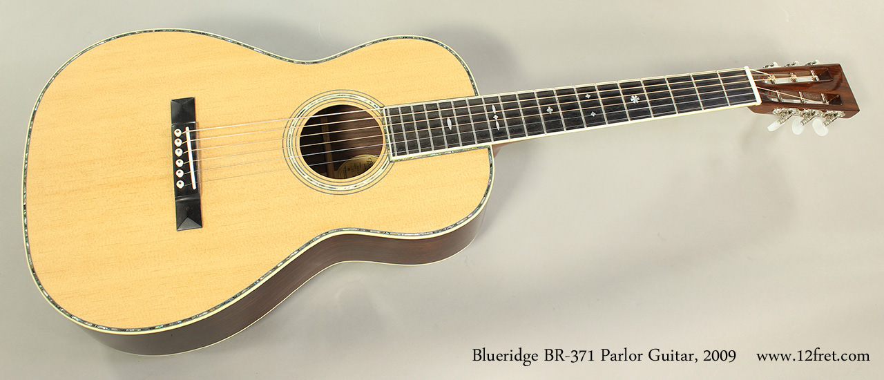 Blueridge BR-371 Historic Series Parlor Guitar with Deluxe Hardshell Case BR-371BUN1