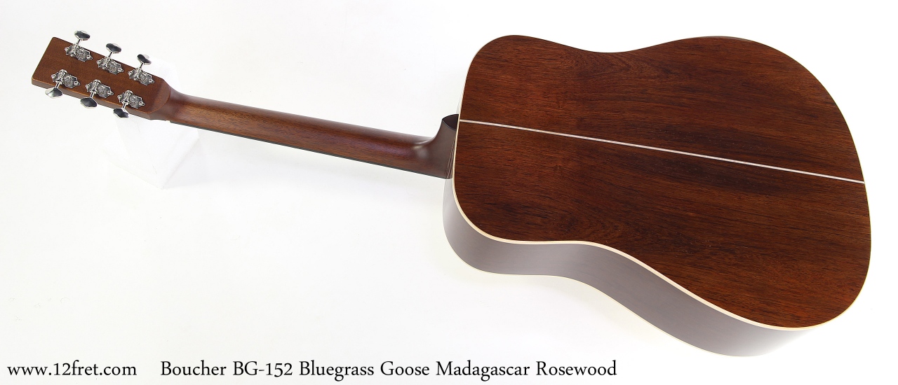 Boucher BG-152 Bluegrass Goose Madagascar Rosewood Full Rear View