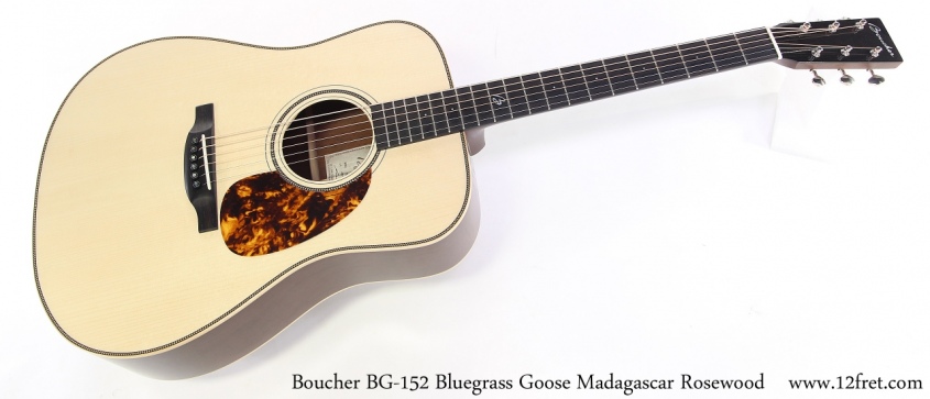 Boucher BG-152 Bluegrass Goose Madagascar Rosewood Full Front View