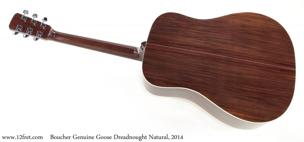 Boucher Genuine Goose Dreadnought Natural, 2014 Full Rear View