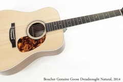 Boucher Genuine Goose Dreadnought Natural, 2014 Full Front View