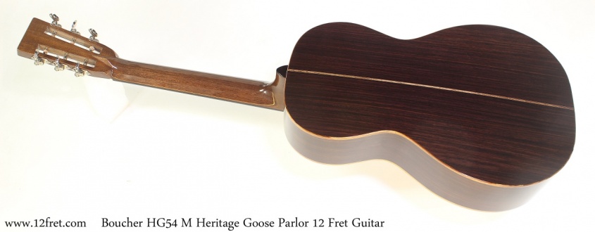 Boucher HG54 M Heritage Goose Parlor 12 Fret Guitar Full Rear View
