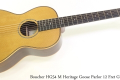 Boucher HG54 M Heritage Goose Parlor 12 Fret Guitar Full Front View