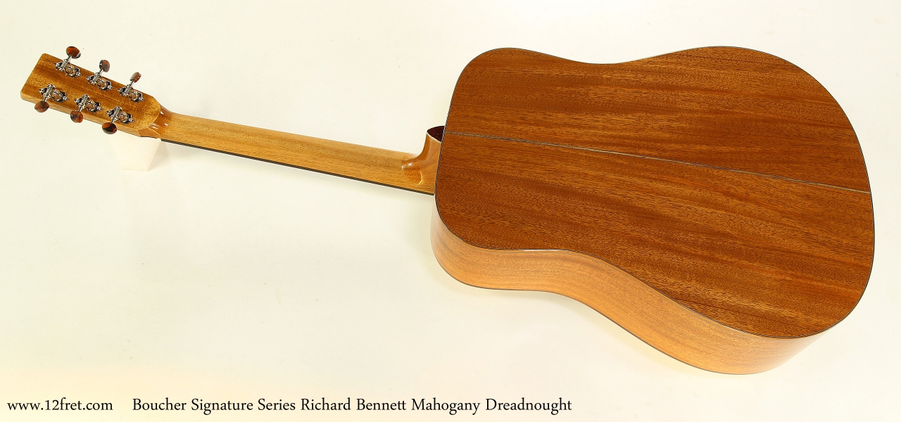 Boucher Signature Series Richard Bennett Mahogany Dreadnought   Full Rear View