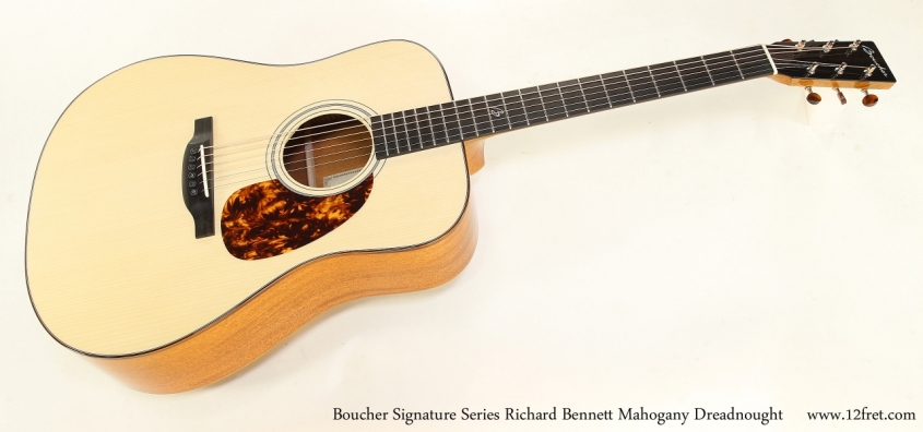 Boucher Signature Series Richard Bennett Mahogany Dreadnought   Full Front VIew