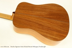 Boucher Signature Series Richard Bennett Mahogany Dreadnought   Back View