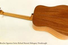 Boucher Signature Series Richard Bennett Mahogany Dreadnought   Full Rear View