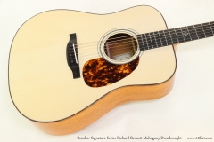 Boucher Signature Series Richard Bennett Mahogany Dreadnought   Top View