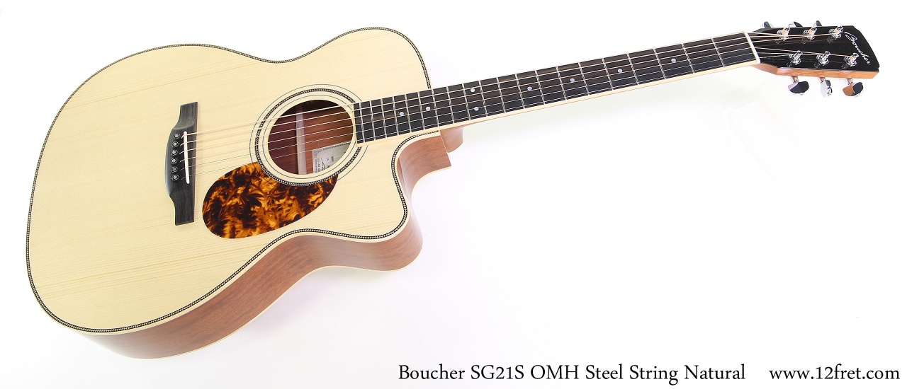 Boucher SG21S OMH Steel String Natural Full Front View
