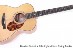 Boucher SG-41-V OM Hybrid Steel String Guitar Full Front View