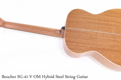 Boucher SG-41-V OM Hybrid Steel String Guitar Full Rear View
