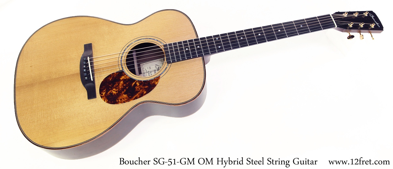 Boucher SG-51-GM OM Hybrid Steel String Guitar Full Front View