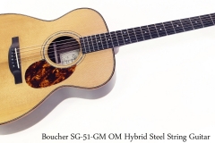 Boucher SG-51-GM OM Hybrid Steel String Guitar Full Front View