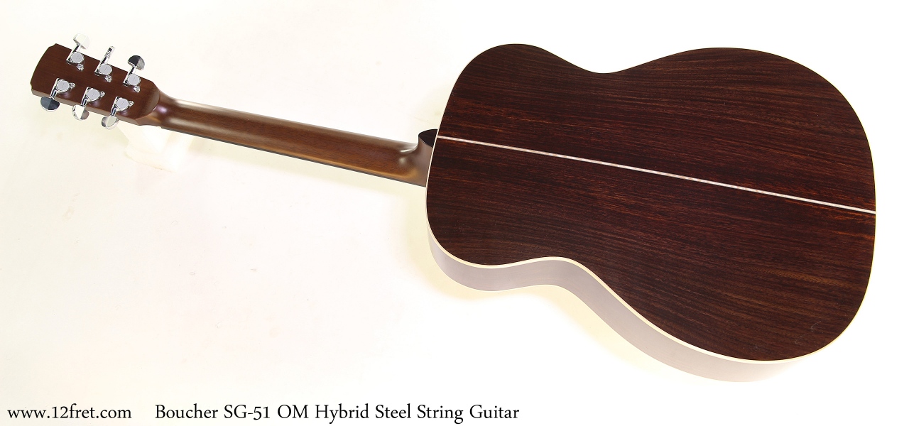 Boucher SG51 OM Hybrid Steel String Guitar Full Rear View