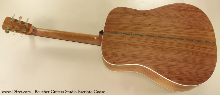 Boucher Guitars Studio Escrito Goose full rear view