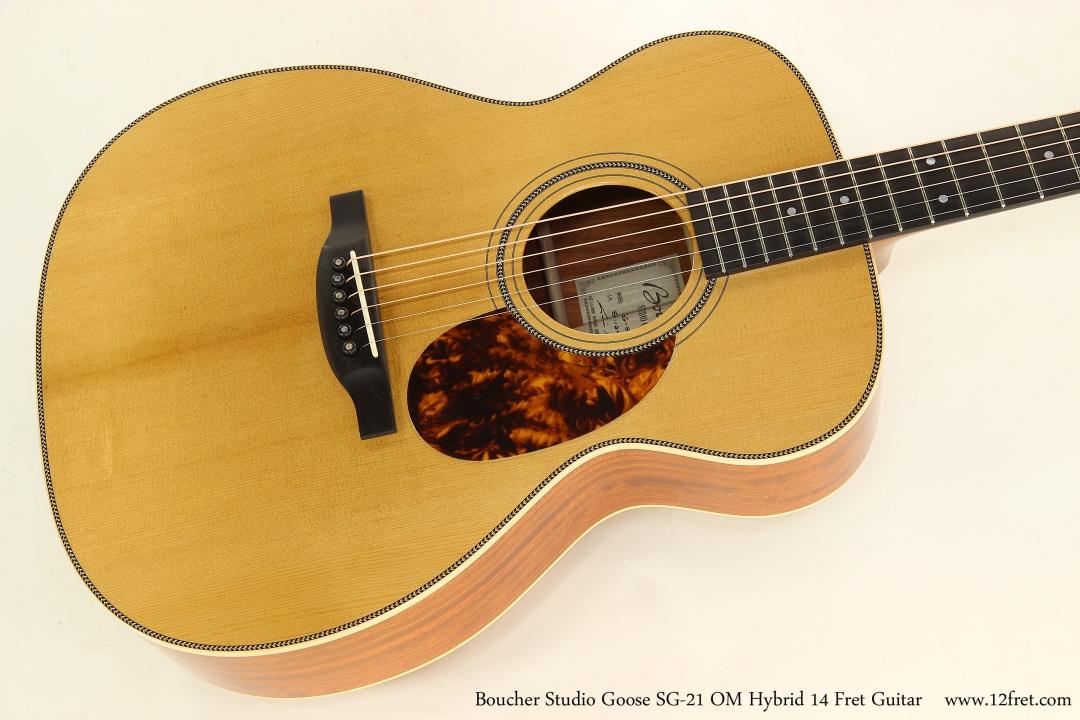 Boucher Studio Goose SG-21 OM Hybrid 14 Fret Guitar  Top View