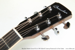 Boucher Studio Goose SG-51 OM Hybrid Cutaway Rosewood 14 Fret Guitar   Head Front View
