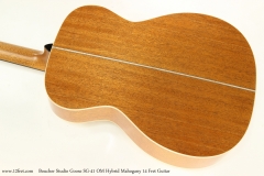 Boucher Studio Goose SG-41 OM Hybrid Mahogany 14 Fret Guitar  Back View