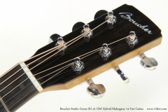 Boucher Studio Goose SG-41 OM Hybrid Mahogany 14 Fret Guitar  Head Front View