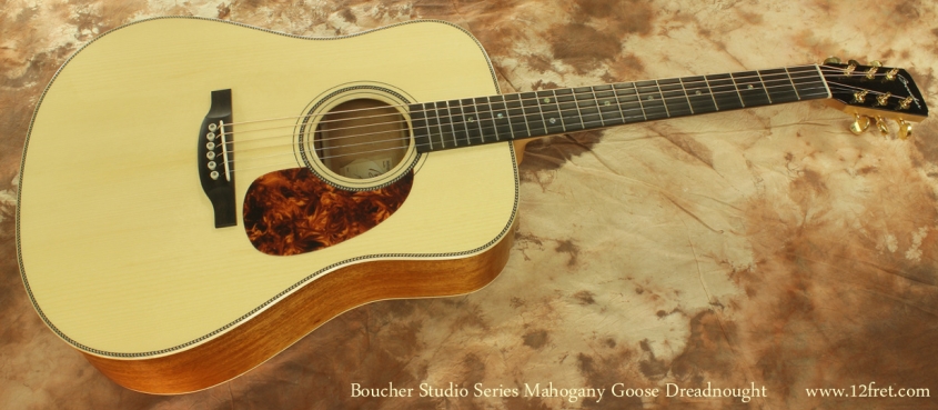 Boucher Studio Mahogany Goose Dreadnought full front view