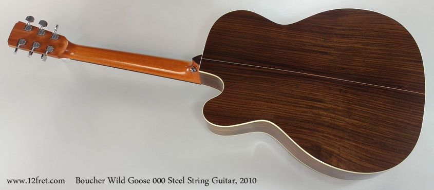 Boucher Wild Goose 000 Steel String Guitar, 2010 Full Rear View