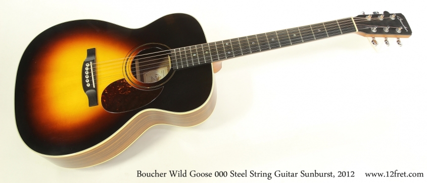 Boucher Wild Goose 000 Steel String Guitar Sunburst, 2012  Full Front View