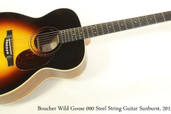 Boucher Wild Goose 000 Steel String Guitar Sunburst, 2012  Full Front View