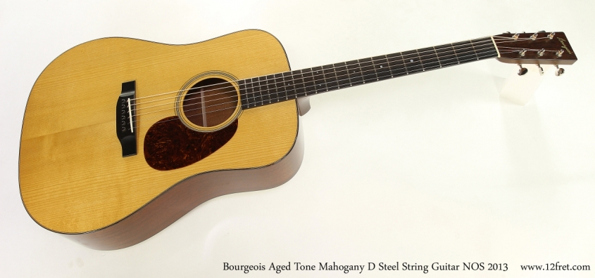 Bourgeois Aged Tone Mahogany D Steel String Guitar NOS 2013  Full Front View