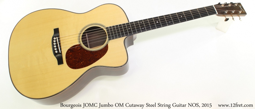 Bourgeois JOMC Jumbo OM Cutaway Steel String Guitar NOS, 2015 Full Front View