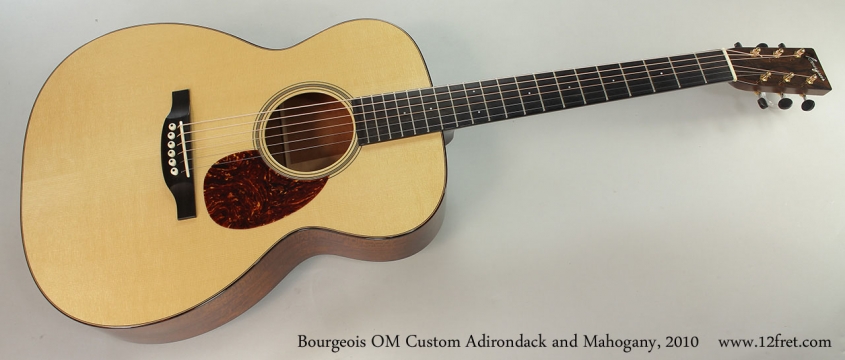 Bourgeois OM Custom Adirondack and Mahogany, 2010 Full Front View