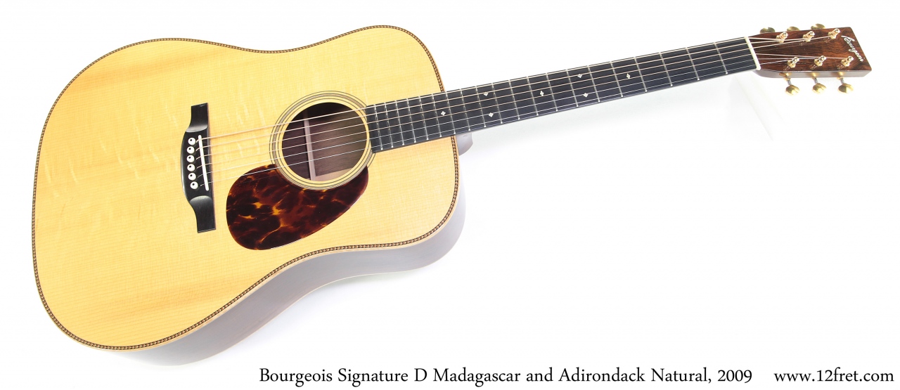 Bourgeois Signature D Madagascar and Adirondack Natural, 2009 Full Front View