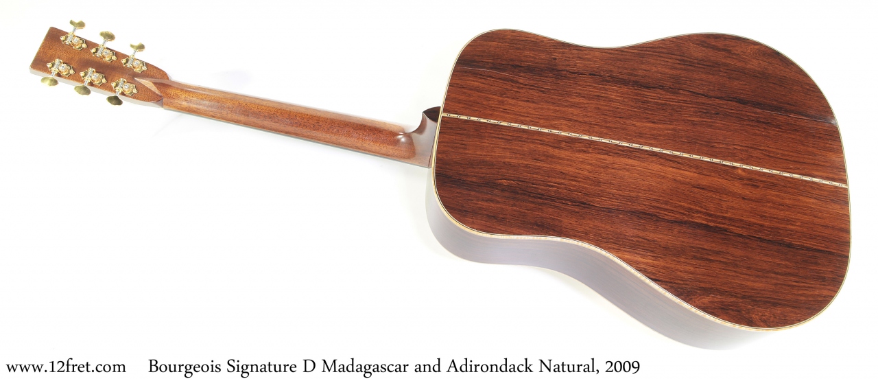 Bourgeois Signature D Madagascar and Adirondack Natural, 2009 Full Rear View