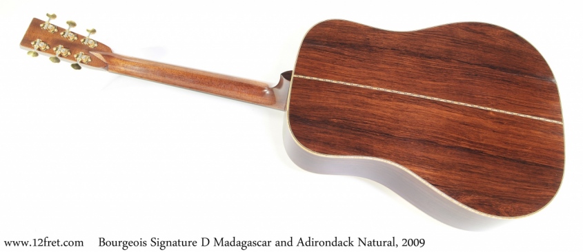 Bourgeois Signature D Madagascar and Adirondack Natural, 2009 Full Rear View